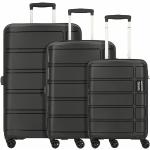 Set de maletas negras rebajadas con ruedas American Tourister 
