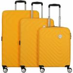 Set de maletas amarillas rebajadas con cierre American Tourister 