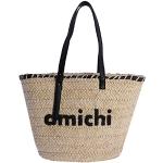 AMICHI - Bolso mujer - cesta mimbre - bolsos de mujer - bolso shopper mujer - de playa - Sigmunda