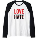 Amor, no odio, amor, Día de MLK, Día de Martin Luther King Camiseta Manga Raglan