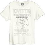 Amplified - Camiseta Led Zeppelin The Song Remains The Same para Adultos Unisex (XS) (Blanco Retro)