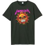 Camisetas negras Metallica AMPLIFIED talla M para mujer 
