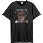 Camisetas de algodón de cuello redondo Metallica con cuello redondo con logo AMPLIFIED talla M para hombre 