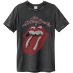 Amplified - Camiseta The Rolling Stones Vintage Tongue para Adulto Unisex (XS) (Carbón)