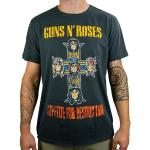Camisetas grises de algodón de algodón  Guns N Roses AMPLIFIED talla XS para mujer 