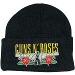 Gorros negros de invierno Guns N Roses con logo AMPLIFIED Talla Única para mujer 