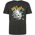 Camisetas grises de algodón de algodón  Guns N Roses AMPLIFIED talla M para mujer 