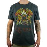 Amplified Queen Collection - Royal Crest Hombre Camiseta Gris Marengo XL 100% algodón Regular