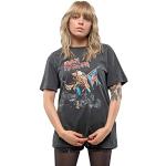 Camisetas grises de manga corta Iron Maiden AMPLIFIED talla XL para mujer 