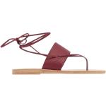 Ancient Greek Sandals, Sandalias de Cuero de Cereza Red, Mujer, Talla: 37 EU
