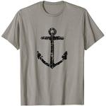 Camisetas estampada grises de encaje con cuello barco marineras de encaje talla S para hombre 