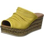 Sandalias amarillas de cuero de cuero ANDREA CONTI talla 34,5 para mujer 