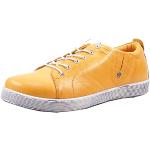 Andrea Conti 0347891 Zapatos de Cuero para Mujer, Talla:37 EU, Color:Amarillo