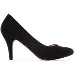Zapatos negros de goma de tacón de punta redonda vintage Andres Machado talla 45 para mujer 