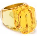 Anillo amarillos de metal con cristales Swarovski 15 para mujer 