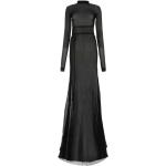 Vestidos largos negros de algodón rebajados maxi formales Ann Demeulemeester talla XS para mujer 
