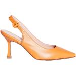 Zapatos naranja de cuero de tacón rebajados con tacón de 7 a 9cm ANNA F. talla 37 para mujer 