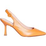 Zapatos naranja de cuero de tacón rebajados con tacón de 7 a 9cm ANNA F. talla 38 para mujer 