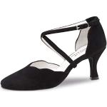 Zapatos negros de terciopelo de baile latino Anna Kern talla 33 para mujer 