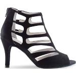Zapatos negros de terciopelo de baile latino Anna Kern talla 38 para mujer 