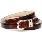 Cinturones marrones de charol con hebilla  largo 95 cocodrilo Anthoni Crown talla M para mujer 