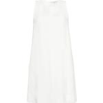 Vestidos blancos de lino de lino con cuello redondo informales talla XL para mujer 