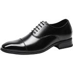 Zapatos negros de cuero con cordones con cordones formales talla 42 para hombre 