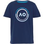 Camisetas deportivas azul marino manga corta con logo para mujer 