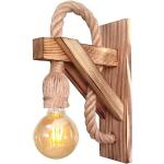 Lámparas de madera de rosca E27 de pared rústico 
