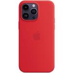 Fundas rojas de silicona para iPhone 14 