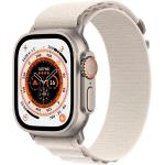 Relojes beige de titanio de pulsera con GPS Solar Zafiro con correa de titanio para multi-sport Apple Watch 10 Bar para mujer 