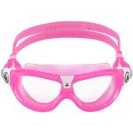 Aqua Sphere Seal Kid 2 - Gafas de natación para niños, visión subacuática con comodidad, lentes antiarañazos e hipoalergénicas, unisex, lente transparente, marco rosa y rosa