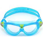 Aqua Sphere Seal Kid 2 - Gafas de natación para niños, visión subacuática con comodidad, lentes antiarañazos e hipoalergénicas, unisex, lente transparente, marco turquesa/turquesa (MS5064343LC)
