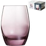 ARC Juego de 6 vasos de cristal Malea Purple Cl30, decoración de mesa