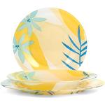 ARC Tahina 5702300 - Vajilla de 18 piezas de cristal decorado planos, 25 fondos, 21,5 cm, 6 platos de fruta, 19 cm, cristal