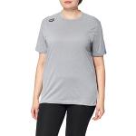 Camisetas deportivas grises de poliester con cuello redondo transpirables Arena talla L para mujer 