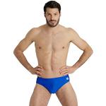Bañadores slip azules neón de poliamida Arena talla XL para hombre 