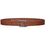 Cinturones marrones con hebilla  largo 105 con logo Armani Exchange para hombre 