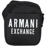 Bandoleras estampadas negras de poliester con logo Armani Exchange para hombre 