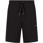 Pantalones cortos orgánicos negros de algodón con logo Armani Exchange talla XL de materiales sostenibles para hombre 