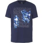 Camisetas azul marino de manga corta con logo Armani Exchange talla XL para hombre 