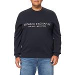 Sudaderas azul marino sin capucha rebajadas con logo Armani Exchange talla L para hombre 