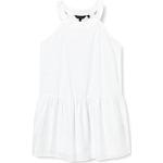 Vestidos informales blancos con cuello redondo formales Armani Exchange talla L de materiales sostenibles para mujer 