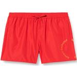 Pantalones cortos rojos fluorescentes con logo Armani Exchange talla M de materiales sostenibles para hombre 