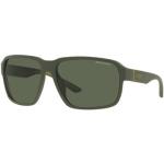 Gafas verdes de plástico de sol Armani Exchange talla 7XL para hombre 