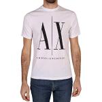 Camisetas blancas rebajadas con logo Armani Exchange talla XS para hombre 