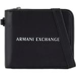 Monedero negros con logo Armani Exchange para hombre 