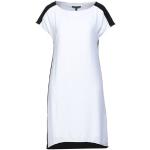 Vestidos blancos de poliester de manga corta manga corta con cuello redondo Armani Exchange talla XS para mujer 