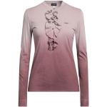 Camisetas estampada lila de algodón manga larga de punto Armani Jeans talla S para mujer 