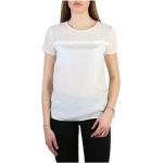 Camisetas blancas de viscosa de manga corta rebajadas manga corta Armani Jeans talla M para mujer 
